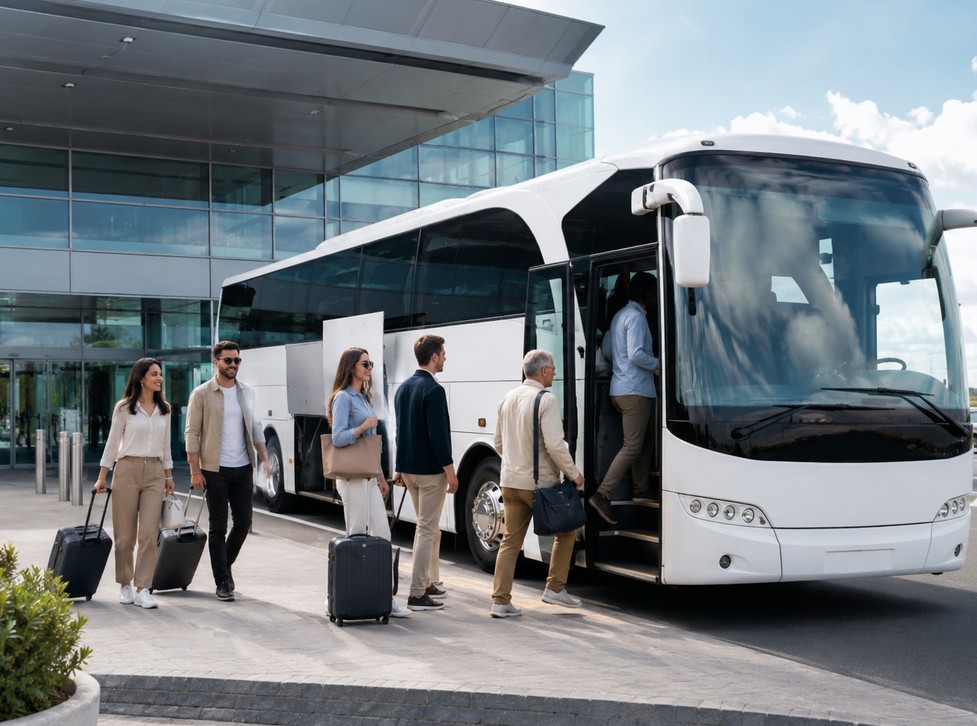 Airport group transfer bus service in Toronto